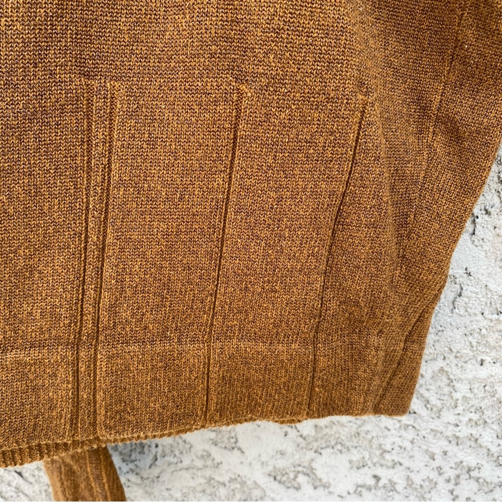 & OTHER STORIES Brown Long Sleeve Cotton Crewneck Sweater - Picture 3 of 9